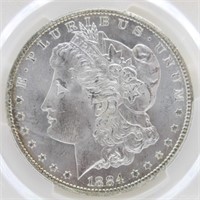 1884-CC Morgan Silver Dollar - PCGS MS63