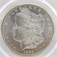1884-CC Morgan Silver Dollar - PCGS MS63