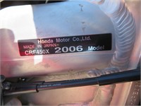 (DMV) 2006 Honda CRF 450X Dirt Bike