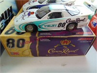 6 Crown Royal die cast model race cars --