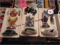 6 NEW Franklin Mint Harley Davidson pocket watches