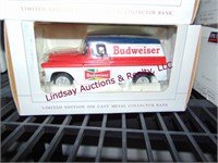 3 Budweiser diecast collector banks SEE PICS