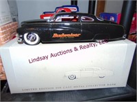 4 Budweiser diecast collector banks SEE PICS