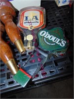 Group of various beer tap handles SEE PICS
