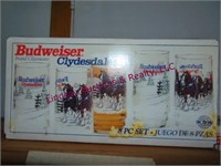 Group of Budweiser glasses SEE PICS