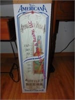 Anheuser-Busch thermometer approx 25"