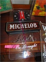 3 Lighted beer signs (all working) various sizes
