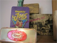 5 beer mugs/steins, tins & other SEE PICS