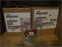 2 glass mugs Dale Earnhardt Jr #8