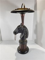 Vintage Horse Head Hitching Post Ashtray