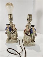 Vintage Occupied Japan Pair of Lamps