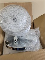 Crystal ceiling light. NIB matches lot 67