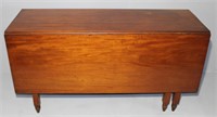 19th century solid mahogany 3 board dropleaf table