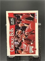1991 NBA HOOPS BULL TEAM CHAMPION CARD