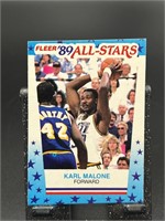 1988-89 FLEER KARL MALONE CARD