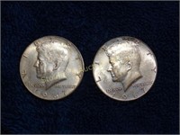 1967 2-Kennedy Half Dollars (n/m)