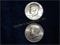 1976 & 1977 Kennedy Half Dollars (n/m)
