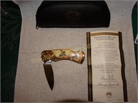Franklin Mint Mallard Collectors Knife 3" blade
