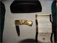 Franklin Mint Ring Neck Pheasant Collectors Knife