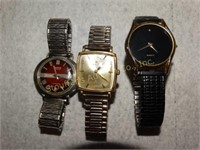 3 Men's Watches- Bulova, Hamilton, Quartz