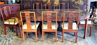 9 Pcs of  Chinese Hardwood Table Set