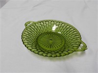 Green Dish with handles