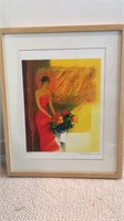 Emile Bellet Framed Art 21x17