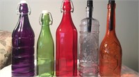 Assorted Glass Bottles