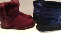 2 Pair Ladies Cold Weather Boots Size 7