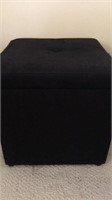 Black Storage Ottoman/Cube 15x14x14