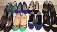 8 Pair Ladies Shoes - sizes 6 & 6.5