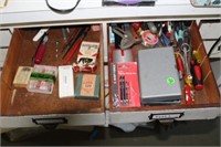 Artists Tools and Supplies from Large Cabinet