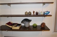 Items on Wall Shelves