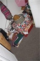 Closet Floor Lot with following items: