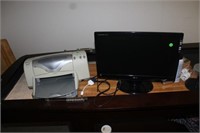 HP Deskjet Printer & Small 20" LG TV