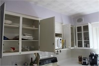 Top Kitchen Cabinets to the left of Sink