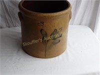 Three Gallon Crock Stoneware J. Fischer Lyons NY