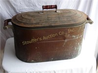 Copper Boiler with Tin Lid 27" x 14"