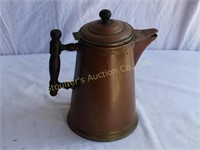 Copper Kettle 9"t Hinged Lid