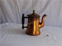 Copper Kettle 8"t Hinged Lid