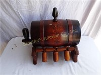 Johnnie Walker Wooden Keg with 6 Cups