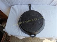 14" Cast Iron Skillet Campfire Marked Crater Lake