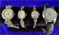 4 Ladies Vintage Wrist Watches