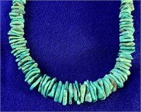 17" Graduated Turquoise Bead Necklace