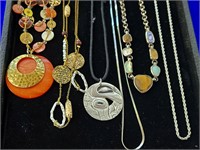 6 Signed Costume Jewelry Necklaces