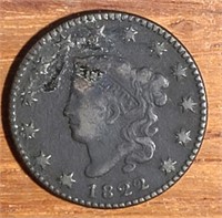 1822 US Large Cent