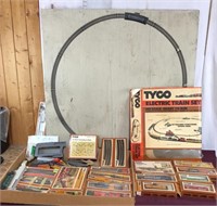 Vintage Tyco Electric Train Set With Track Board