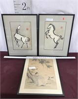 Oriental Artwork Signed And Stamped See Photos