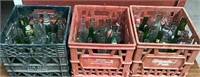 Three Crates Of Vintage Soda Bottles