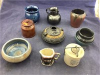 9 Pieces Of Pottery